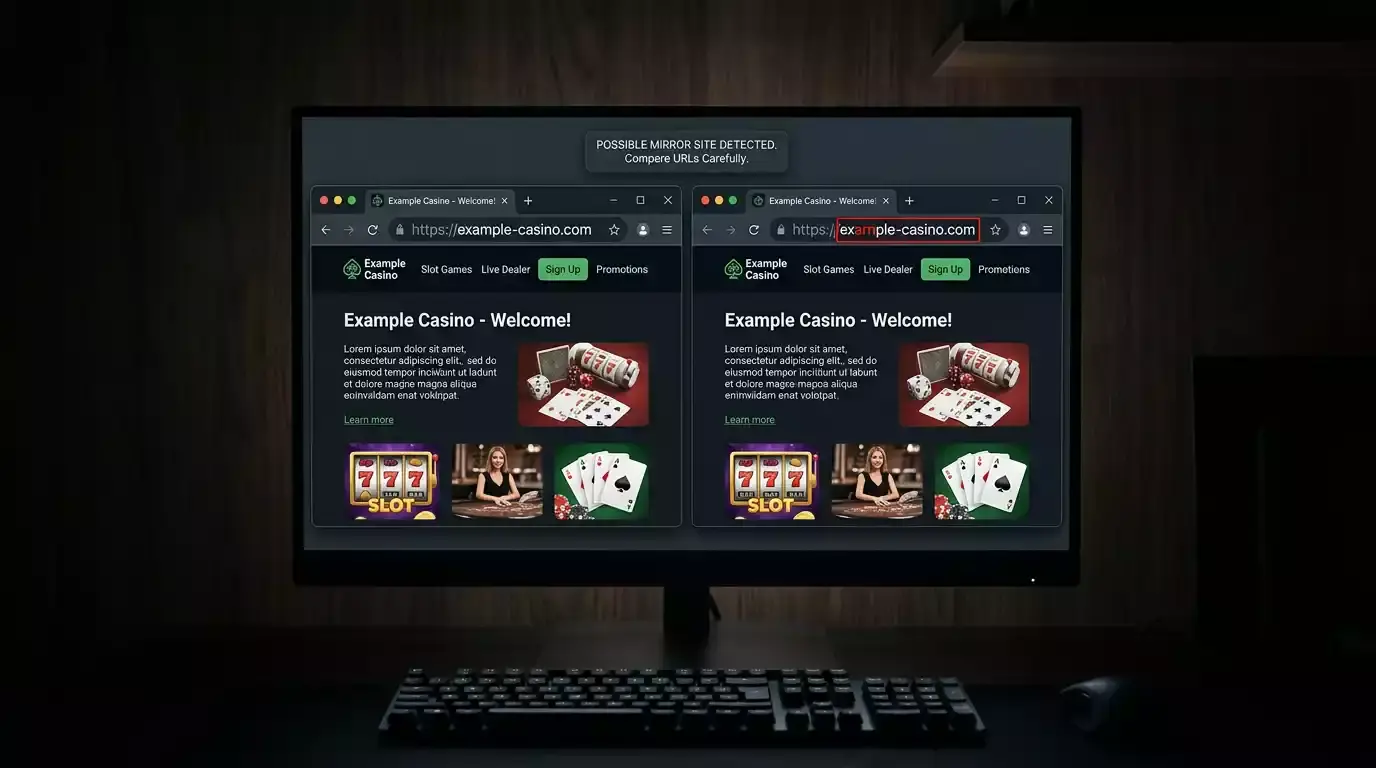 Detection of mirror domains used by blocked gambling operators in Australia