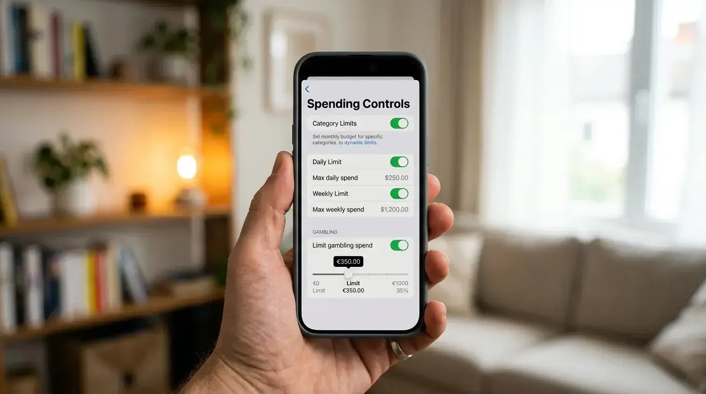 Commonwealth Bank GambleAware spending controls in the banking app