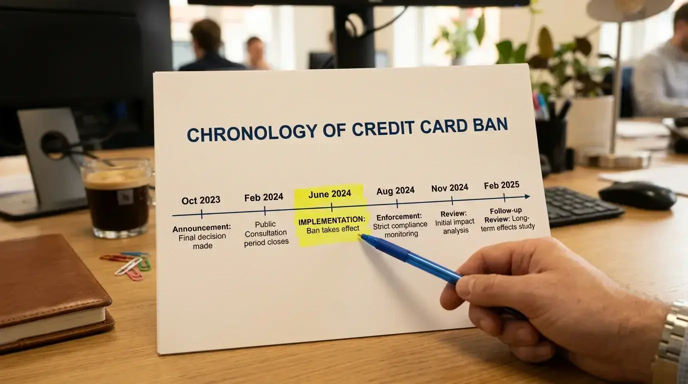 Timeline of Australia's credit card gambling ban from legislation to enforcement