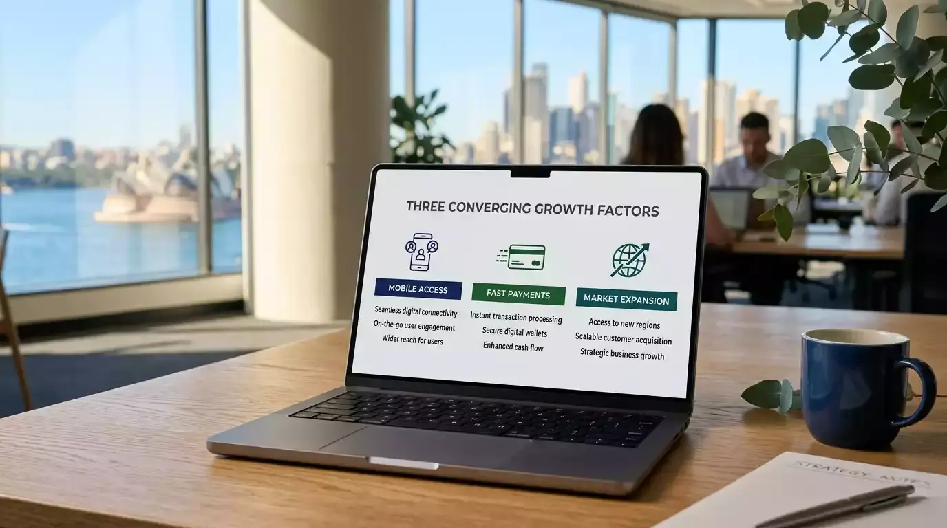 Three converging factors driving Australia's online gambling market growth