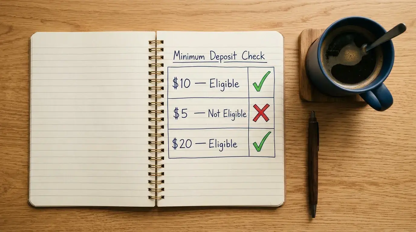 Casino bonus minimum qualifying deposit requirements compared across operators