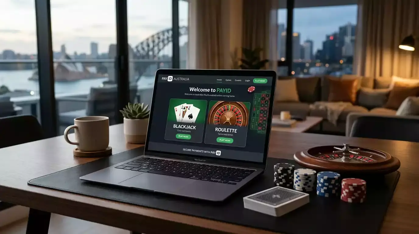 Blackjack and roulette table games available at PayID casinos in Australia