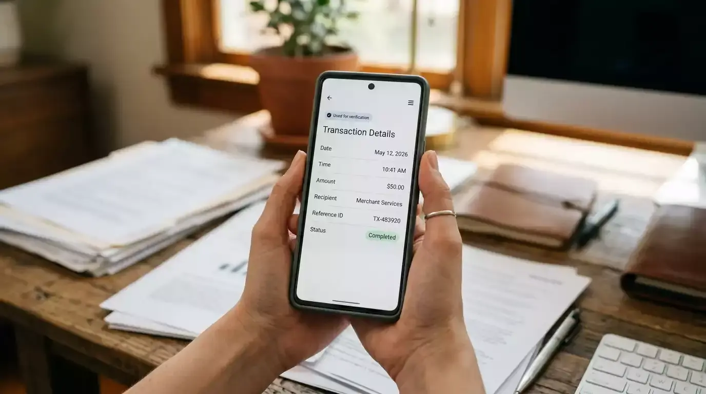 PayID transaction screenshot used for payment verification at casinos