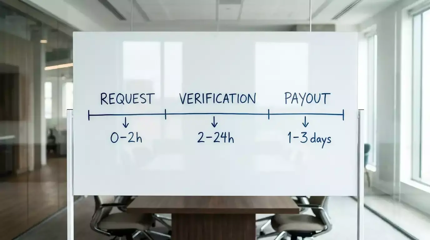Comparison of PayID withdrawal timelines across different casino operators